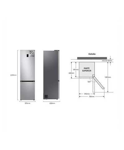 Frigo Combi No Frost 200 A 203 Cm. SAMSUNG GB RB38C674CSA