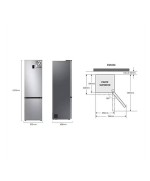 Frigo Combi No Frost 200 A 203 Cm. SAMSUNG GB RB38C674CSA
