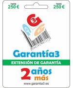 Extensión de garantía 3 años G3-tope máxim 250