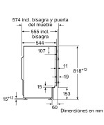 Lavadora Integrable BALAY GB 3TI983B
